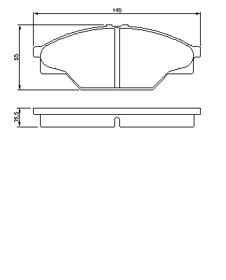 Тормозные колодки BOSCH 0 986 424 225