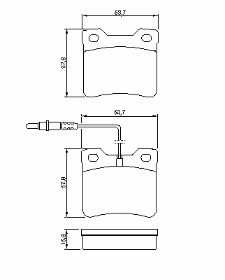Тормозные колодки BOSCH 0 986 494 000