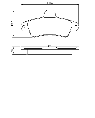 Тормозные колодки BOSCH 0 986 424 277