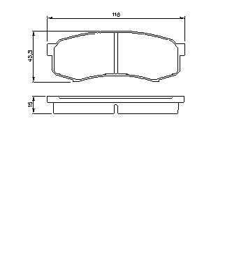 Тормозные колодки BOSCH 0 986 424 313