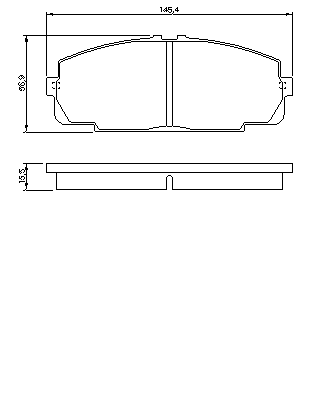 Тормозные колодки BOSCH 0 986 424 319