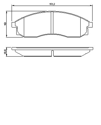 Тормозные колодки BOSCH 0 986 424 340