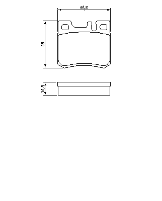 Тормозные колодки BOSCH 0 986 424 358