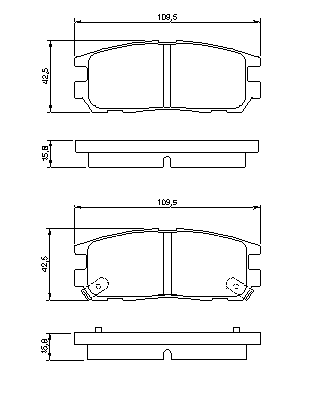 Тормозные колодки BOSCH 0 986 424 367