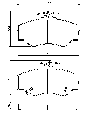 Тормозные колодки BOSCH 0 986 424 368