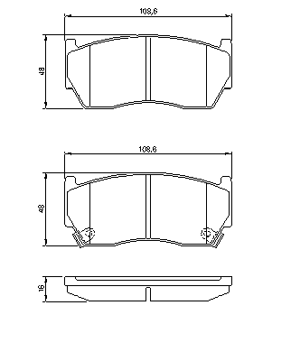 Тормозные колодки BOSCH 0 986 424 369