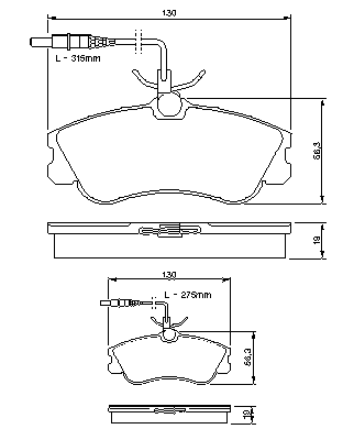 Тормозные колодки BOSCH 0 986 424 414