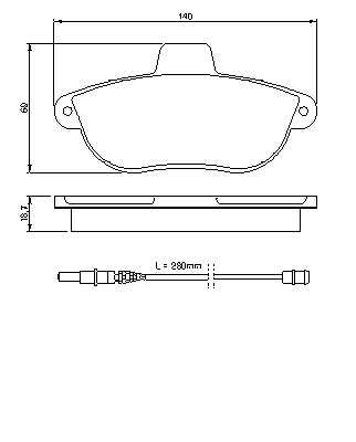 Тормозные колодки BOSCH 0 986 424 415