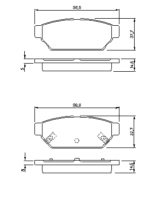 Тормозные колодки BOSCH 0 986 424 464
