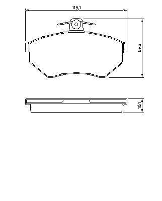 Тормозные колодки BOSCH 0 986 494 010