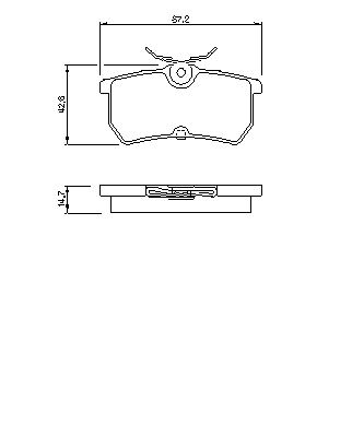 Тормозные колодки BOSCH 0 986 494 011