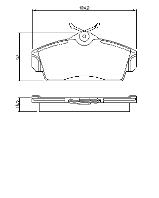 Тормозные колодки BOSCH 0 986 424 490