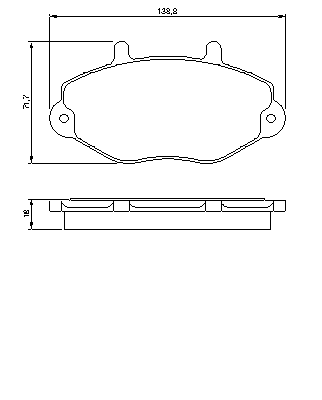 Тормозные колодки BOSCH 0 986 424 492