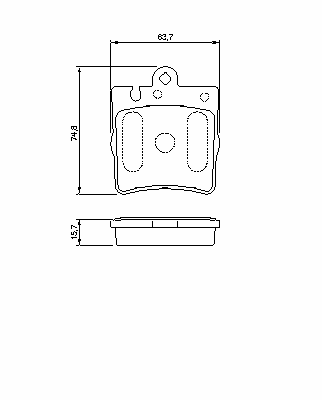Тормозные колодки BOSCH 0 986 494 022