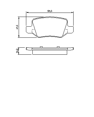 Тормозные колодки BOSCH 0 986 494 023