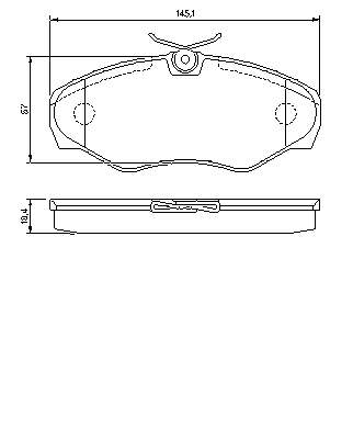 Тормозные колодки BOSCH 0 986 424 531