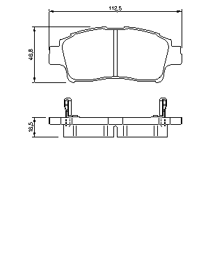 Тормозные колодки BOSCH 0 986 424 535