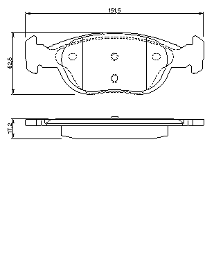 Тормозные колодки BOSCH 0 986 424 544