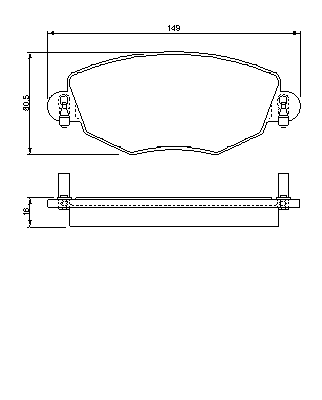 Тормозные колодки BOSCH 0 986 494 026