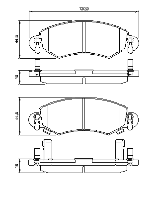 Тормозные колодки BOSCH 0 986 424 549