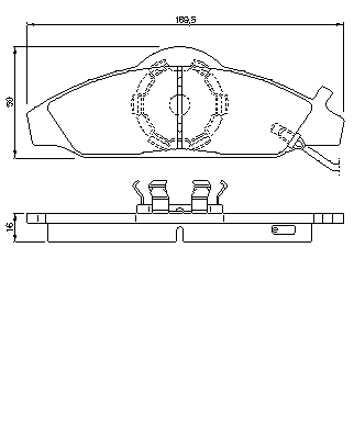 Тормозные колодки BOSCH 0 986 424 551