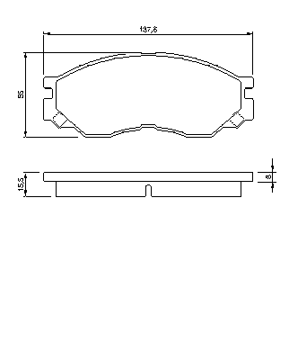 Тормозные колодки BOSCH 0 986 424 572