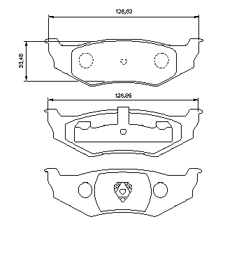 Тормозные колодки BOSCH 0 986 424 585