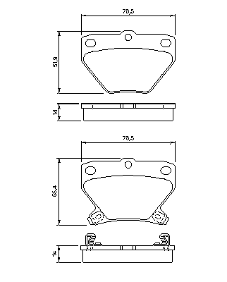 Тормозные колодки BOSCH 0 986 424 630
