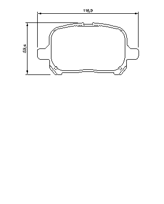 Тормозные колодки BOSCH 0 986 424 639