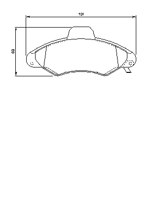 Тормозные колодки BOSCH 0 986 424 644