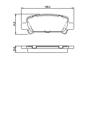 Тормозные колодки BOSCH 0 986 424 650