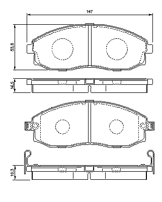 Тормозные колодки BOSCH 0 986 424 670