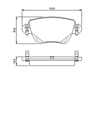 Тормозные колодки BOSCH 0 986 494 046