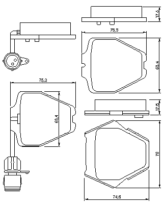 Тормозные колодки BOSCH 0 986 424 689