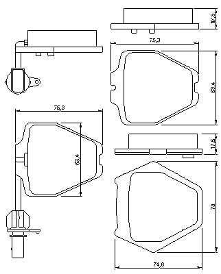 Тормозные колодки BOSCH 0 986 424 690