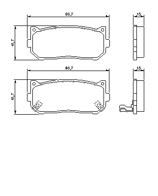 Тормозные колодки BOSCH 0 986 424 693
