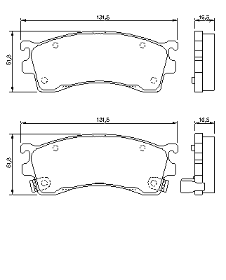 Тормозные колодки BOSCH 0 986 424 694