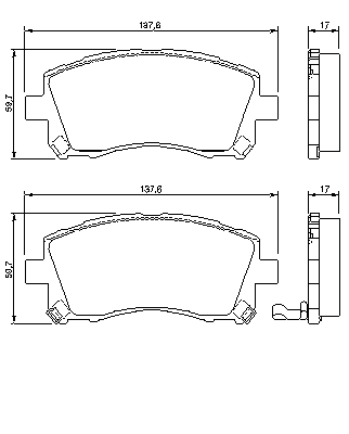 Тормозные колодки BOSCH 0 986 424 700