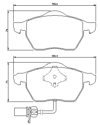 Тормозные колодки BOSCH 0 986 424 706