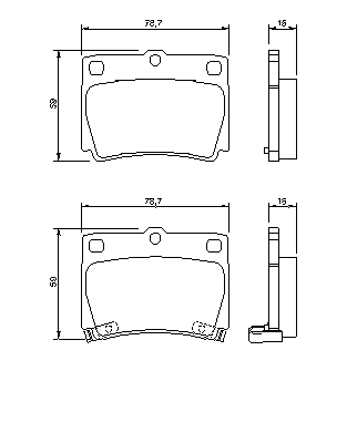Тормозные колодки BOSCH 0 986 424 711