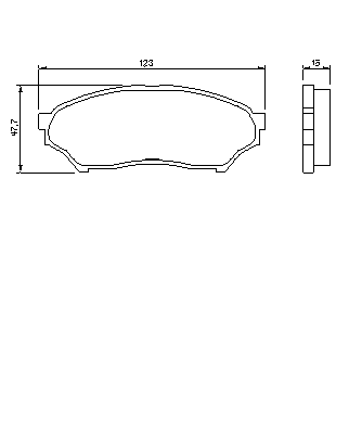 Тормозные колодки BOSCH 0 986 424 713