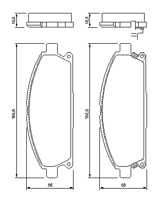 Тормозные колодки BOSCH 0 986 424 715