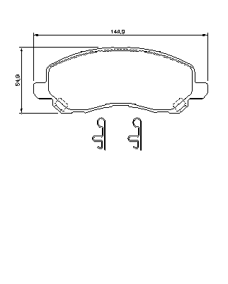 Тормозные колодки BOSCH 0 986 424 716