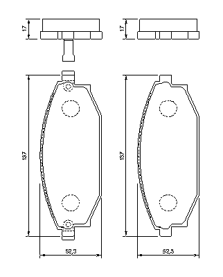 Тормозные колодки BOSCH 0 986 424 727