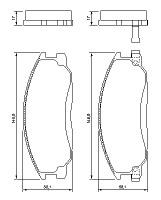 Тормозные колодки BOSCH 0 986 424 729