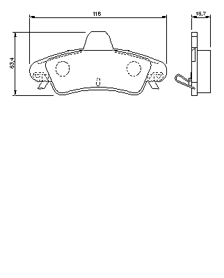 Тормозные колодки BOSCH 0 986 424 744