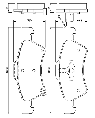 Тормозные колодки BOSCH 0 986 424 765