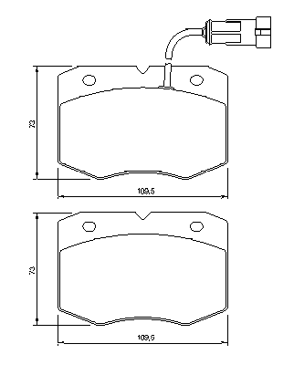 Тормозные колодки BOSCH 0 986 424 768