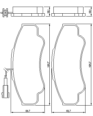 Тормозные колодки BOSCH 0 986 424 769