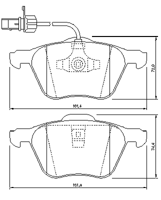 Тормозные колодки BOSCH 0 986 424 777
